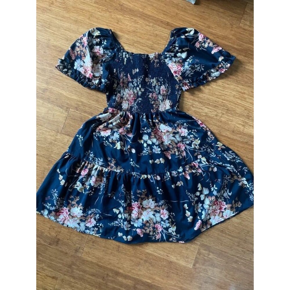 Lovely Blue Floral Dress